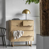 Folk Oak - 5 Drawer Chest - Natural - Distinctly Living 