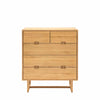 Folk Oak - 5 Drawer Chest - Natural - Distinctly Living 