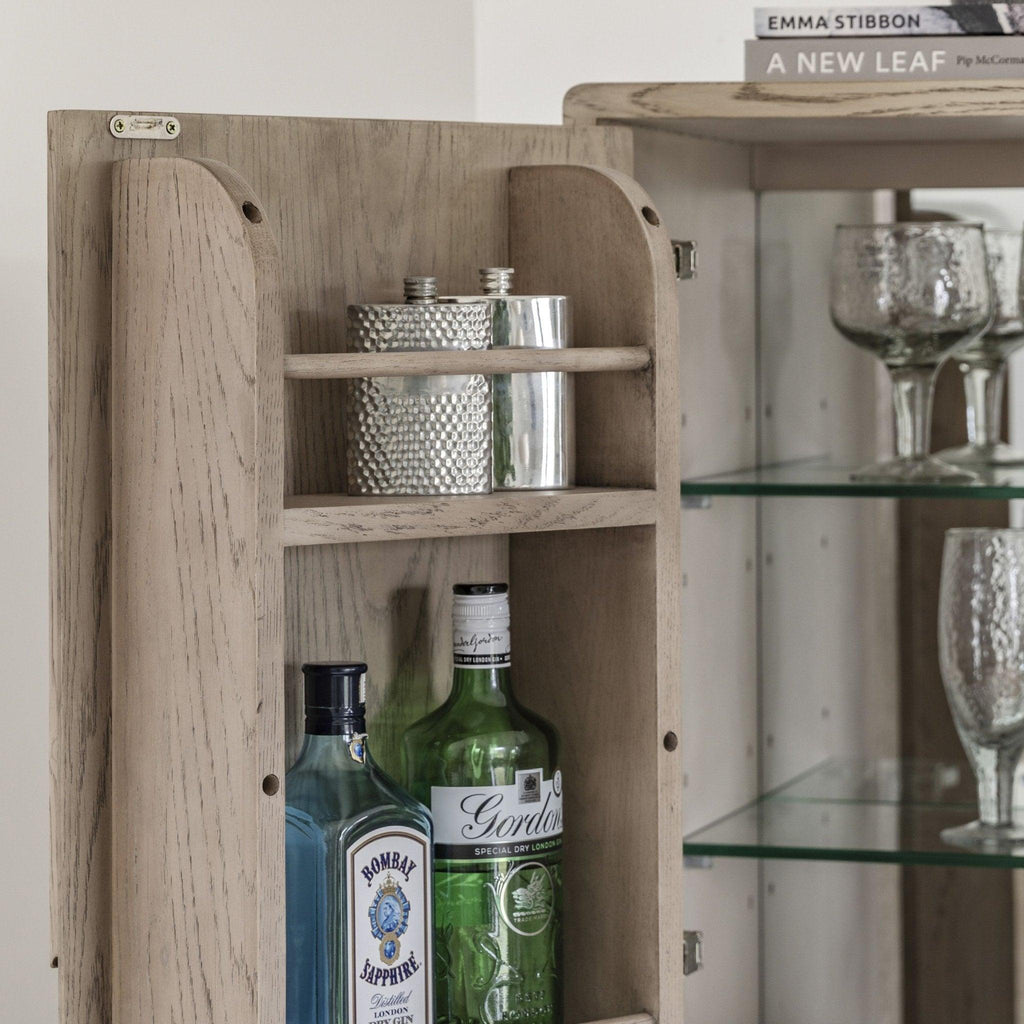 Folk Oak - Drinks Cabinet - Natural or Smoked - Distinctly Living 
