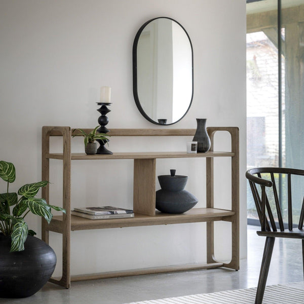 Folk Oak Low Display Cabinet - Natural or Smoked - Distinctly Living 