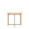 Folk Oak Round Folding Dining Table - Natural or Smoked - Distinctly Living 