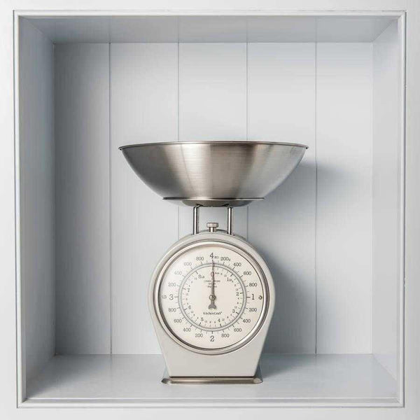 French Inspired Traditional Kitchen Scales - French Grey, Cream, Blue or Green - Distinctly Living 