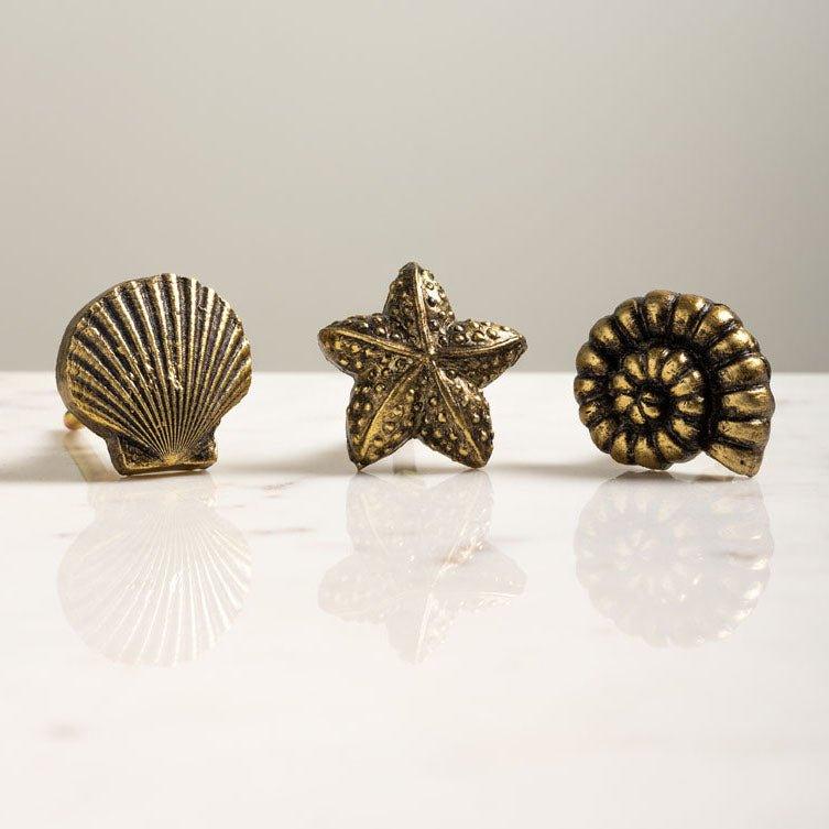 Golden Starfish Cabinet Knob - Distinctly Living 