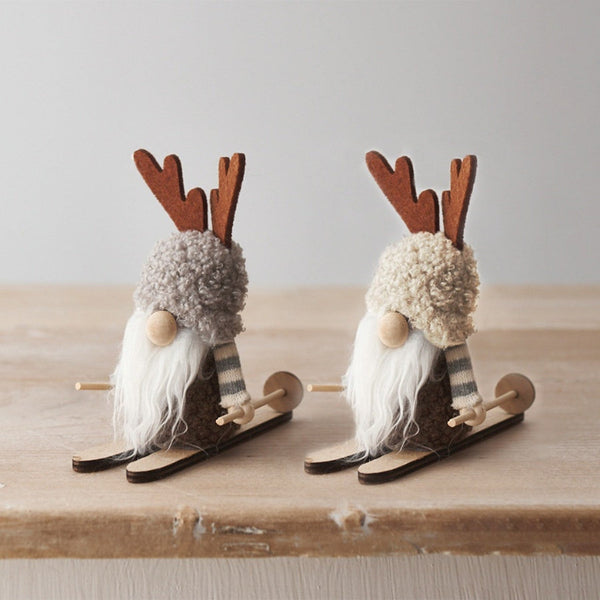 Gonk on Skis - Cream Hat - Distinctly Living