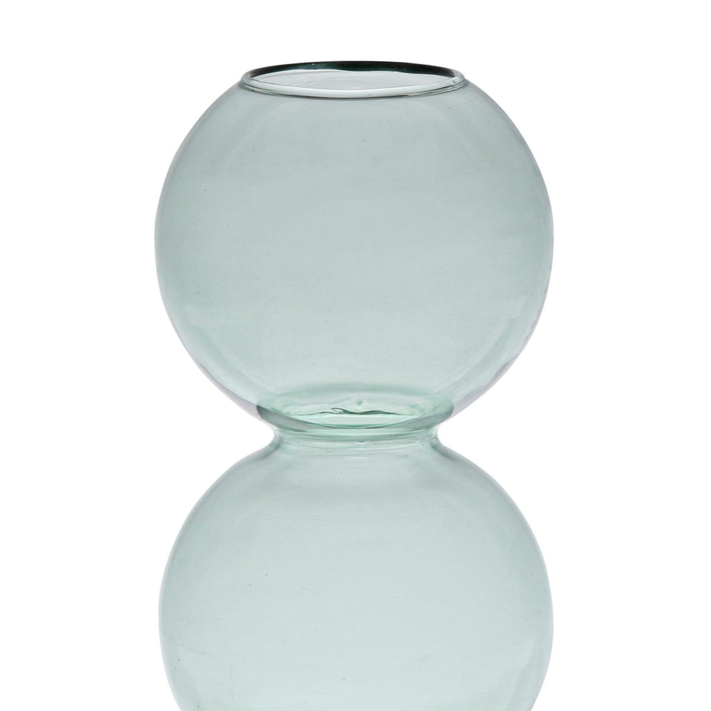 Green Glass Stem Vase - Distinctly Living 