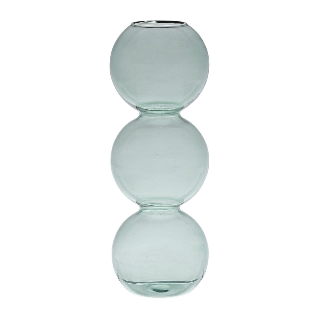 Green Glass Stem Vase - Distinctly Living 