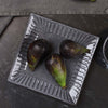Grey Square Fluted Plate - Distinctly Living
