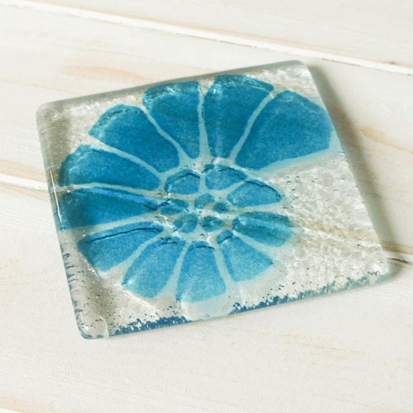 Handmade Glass Coaster - Ammonite - Distinctly Living