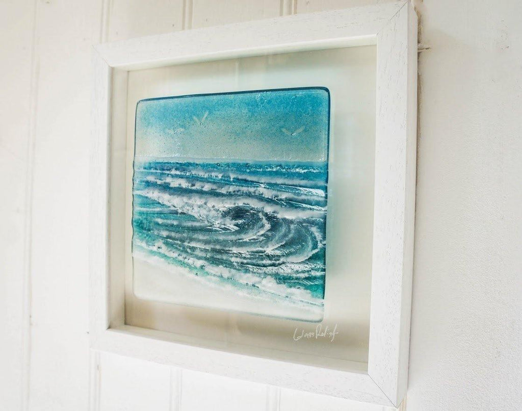 Handmade Glass Picture - Rolling Waves - Distinctly Living 