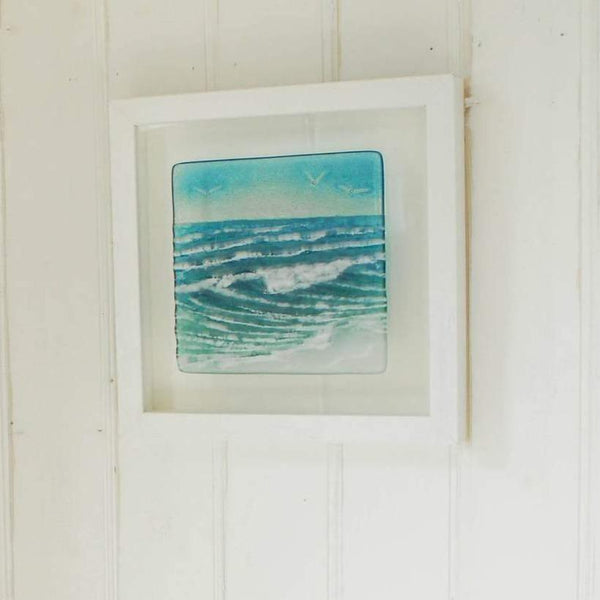 Handmade Glass Picture - Rolling Waves - Distinctly Living