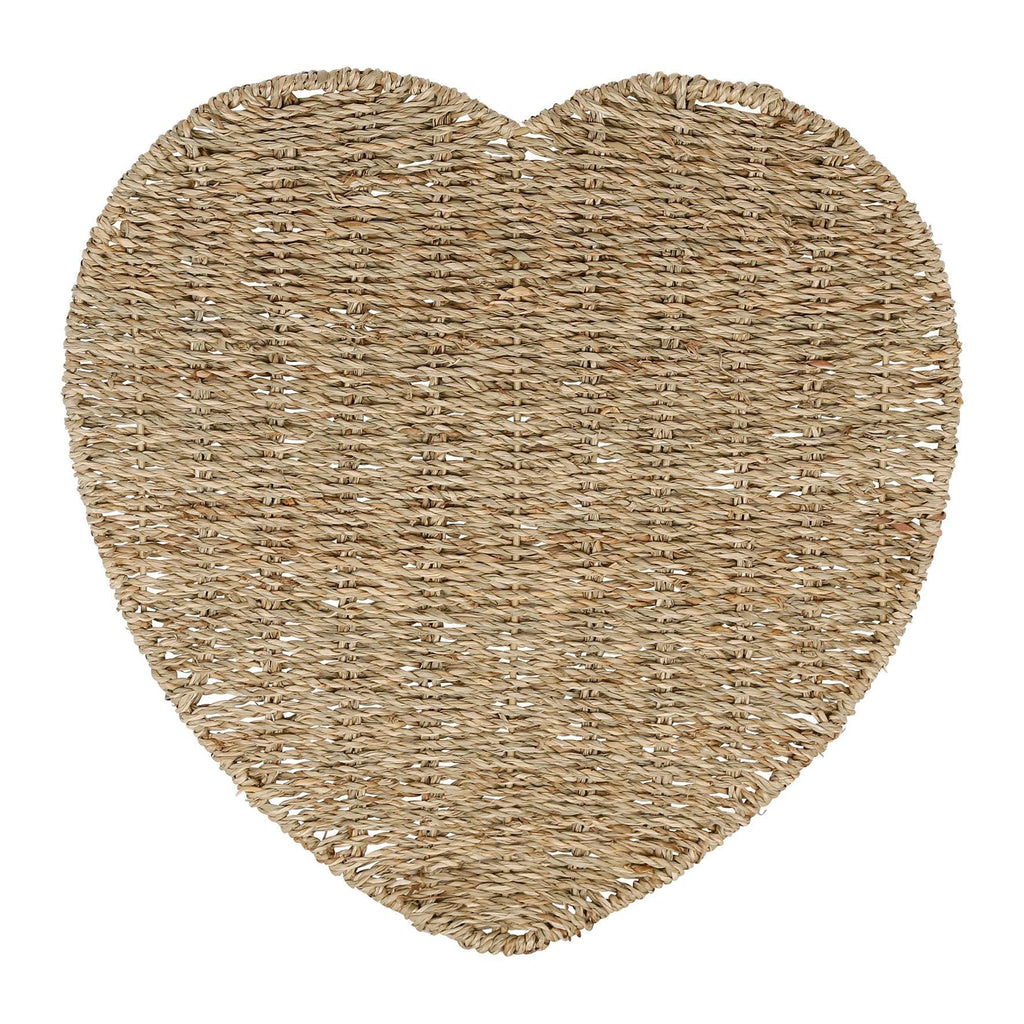 Heart Seagrass Placemat - Distinctly Living 