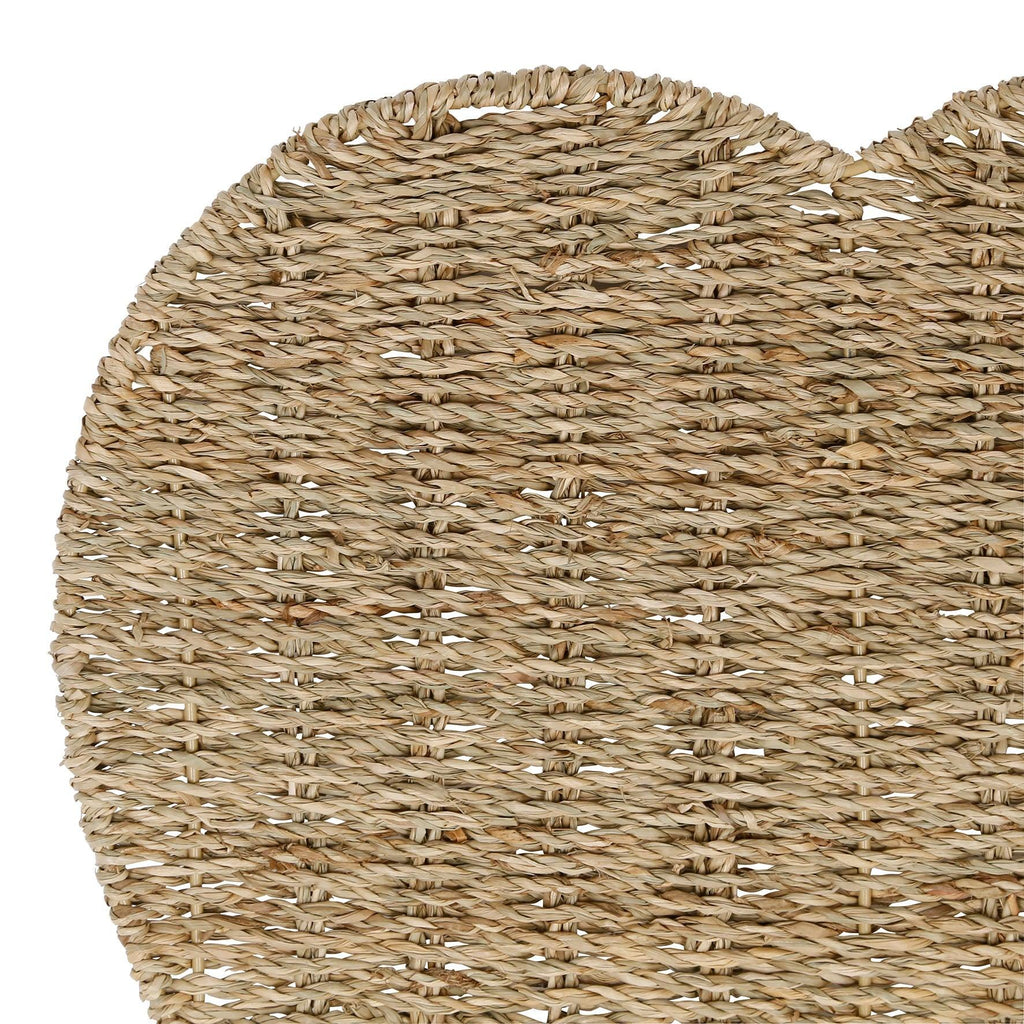 Heart Seagrass Placemat - Distinctly Living