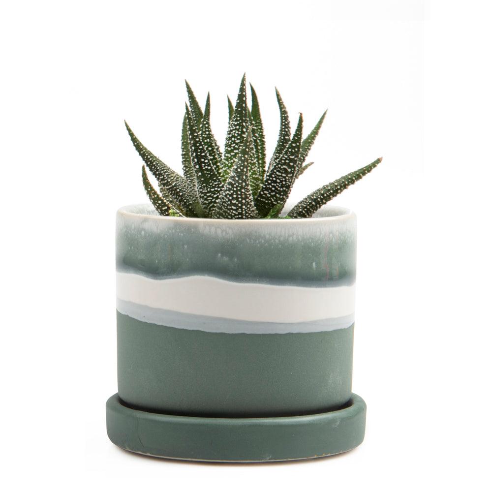 Helle Plant Pot & Saucer - Various Colours - Distinctly Living