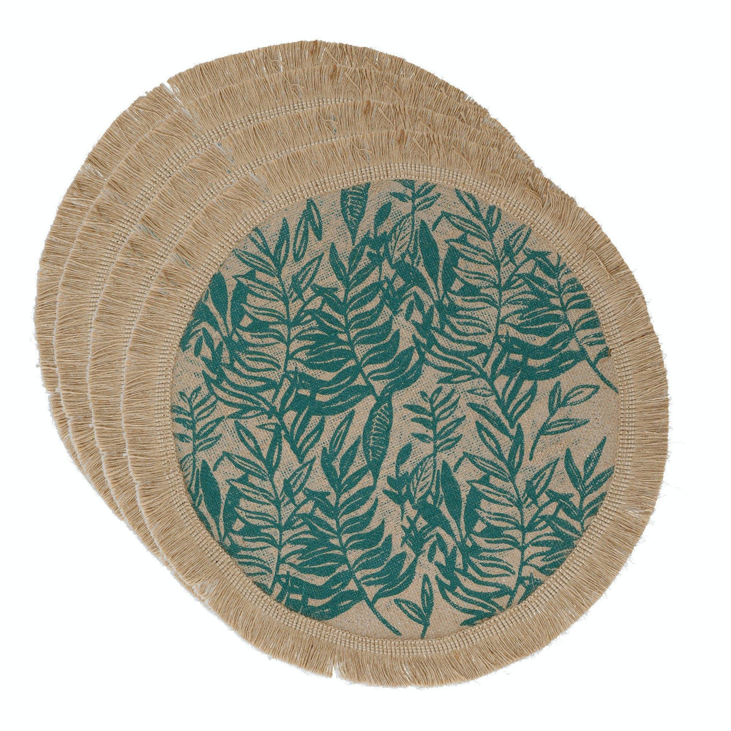 Indo Green Set of 4 Placemats - Distinctly Living
