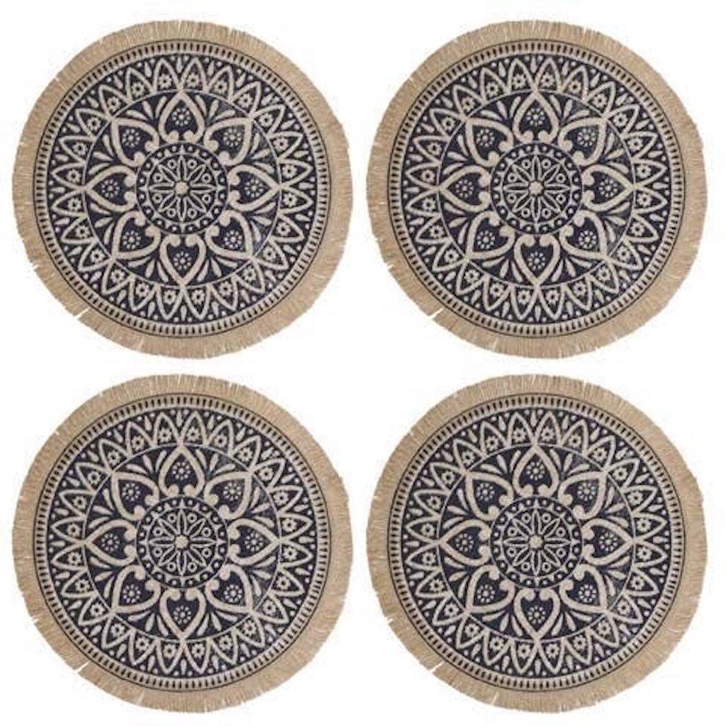 Indo Ink Set of 4 Placemats - Distinctly Living 