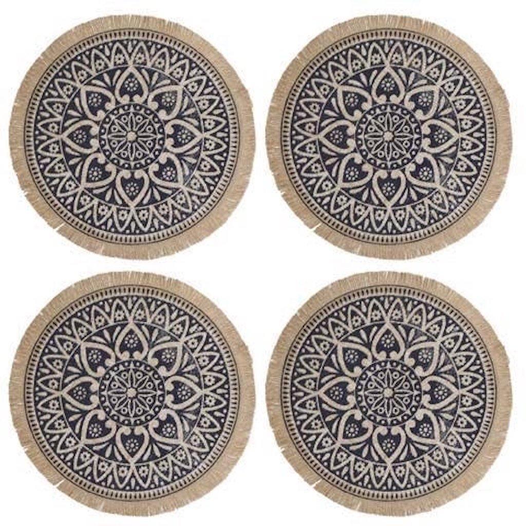 Indo Ink Set of 4 Placemats - Distinctly Living