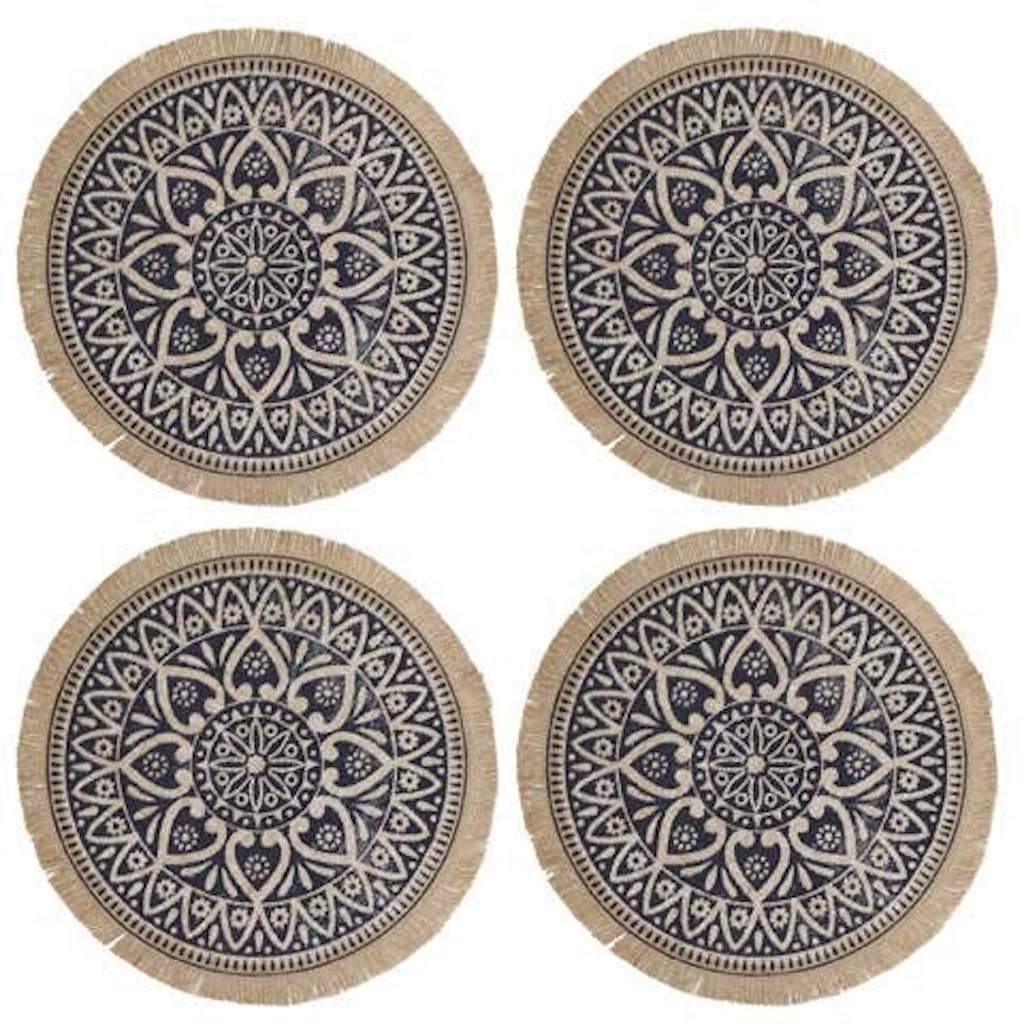 Indo Ink Set of 4 Placemats - Distinctly Living 