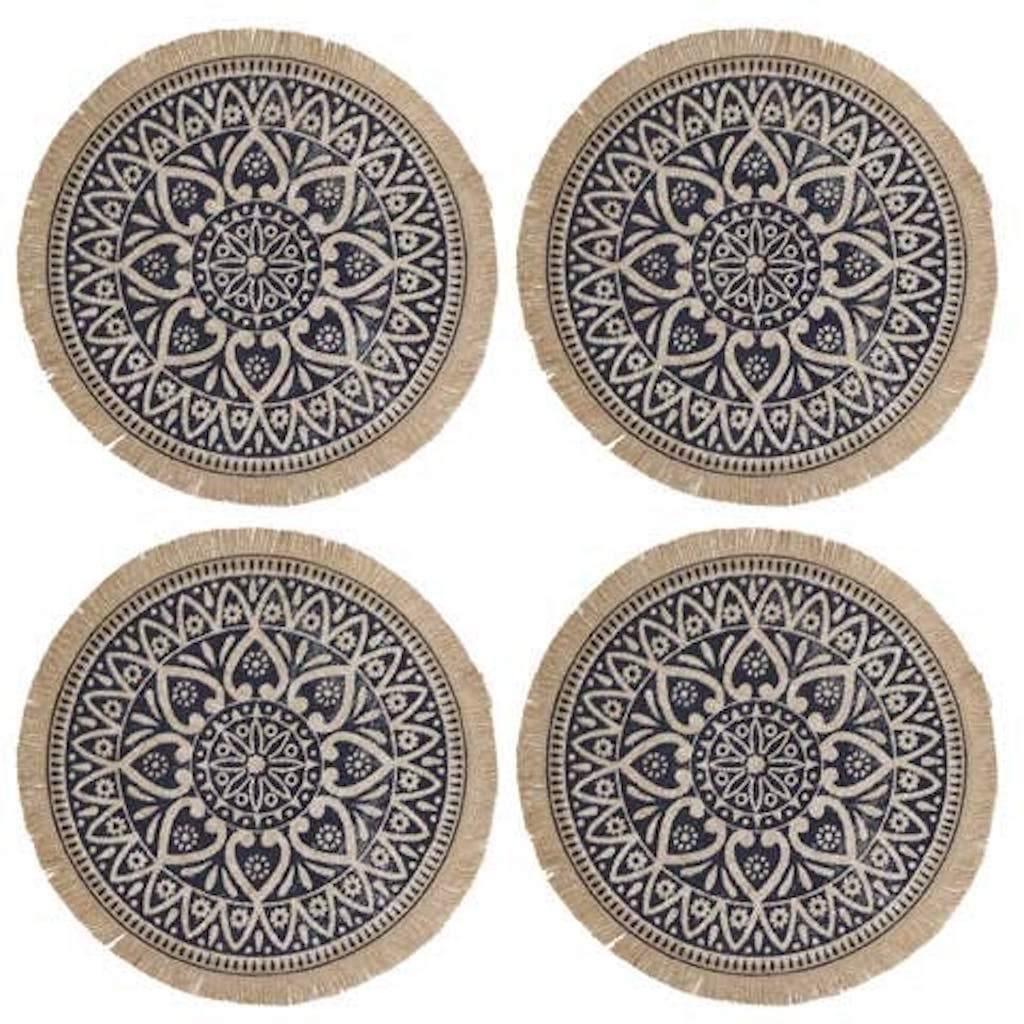 Indo Ink Set of 4 Placemats - Distinctly Living