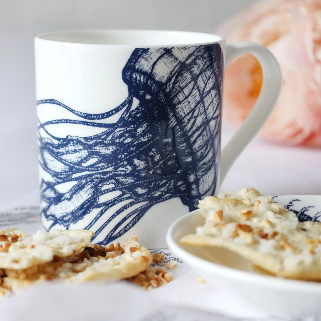 Jellyfish Mug Fine Bone China Mug - Distinctly Living 