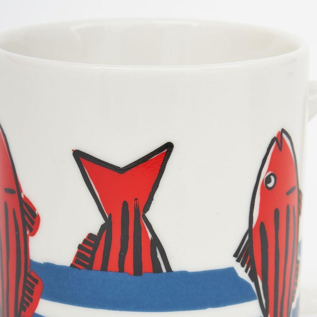 Jumping Red Fish Mug - Distinctly Living