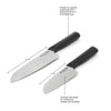 KitchenAid Classic Santoku Set, 2 High-Carbon Scalloped Japanese Steel Knives - Distinctly Living