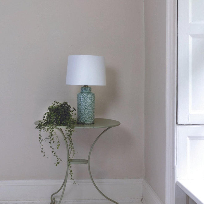 Lamp Marocchina With White Shade - Distinctly Living