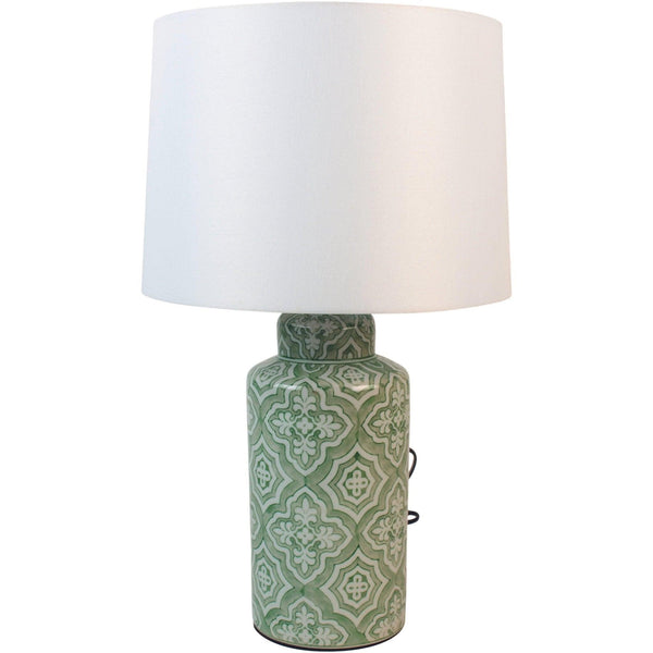 Lamp Marocchina With White Shade - Distinctly Living