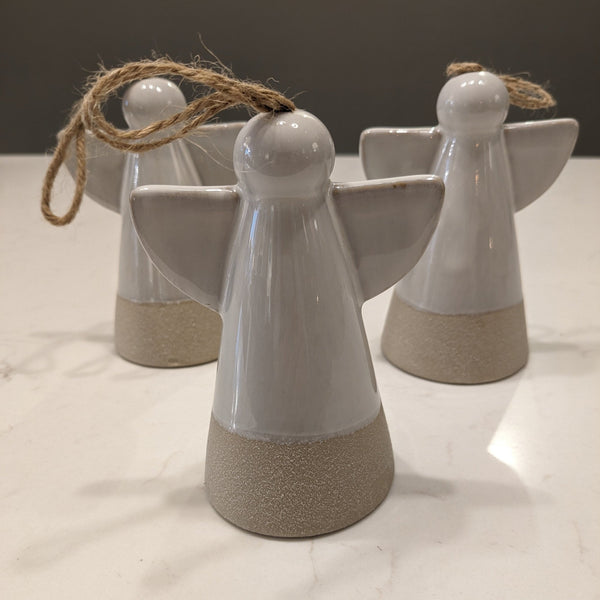 Large Hanging Ceramic Angel - Distinctly Living