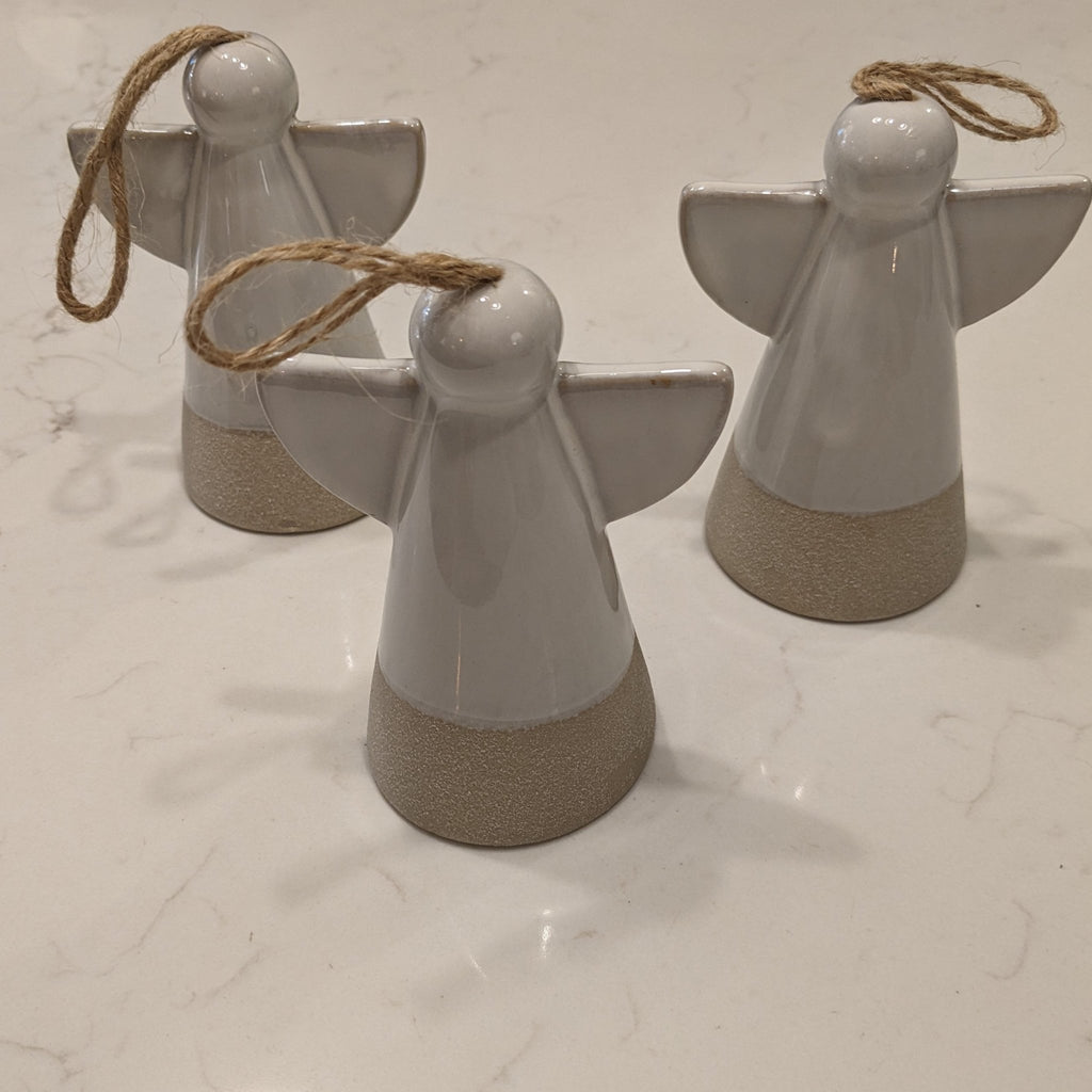 Large Hanging Ceramic Angel - Distinctly Living
