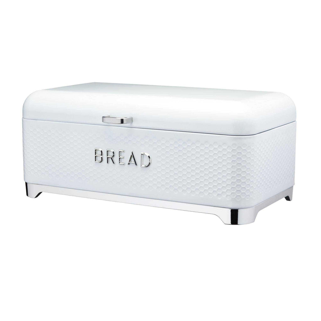 Large Hex Bread Bin in White, Blue, Silver or Green - Distinctly Living