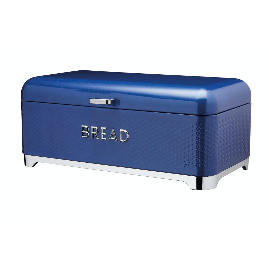 Large Hex Bread Bin in White, Blue, Silver or Green - Distinctly Living