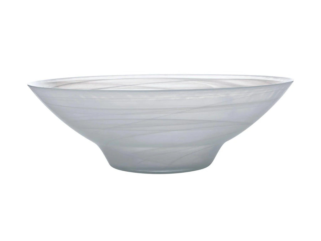 Large White Marblesque Bowl - Distinctly Living 