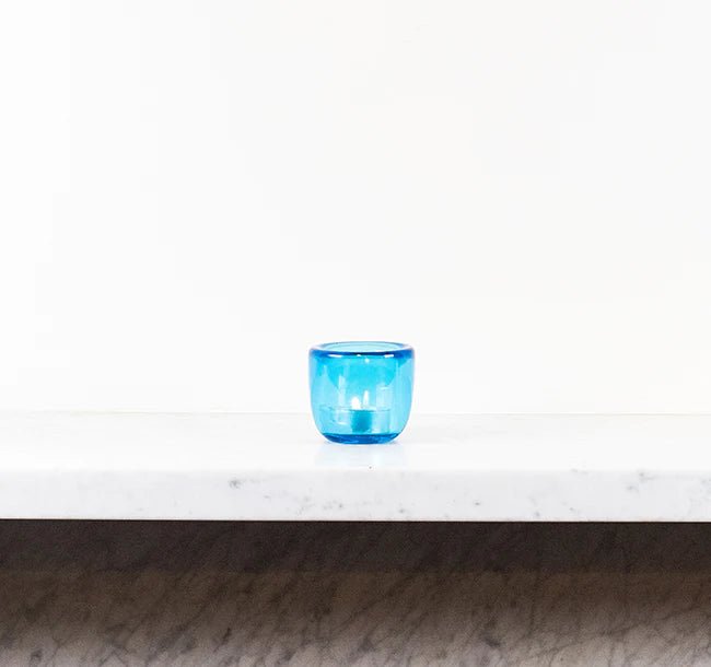 Light Blue Tealight Holder - Distinctly Living