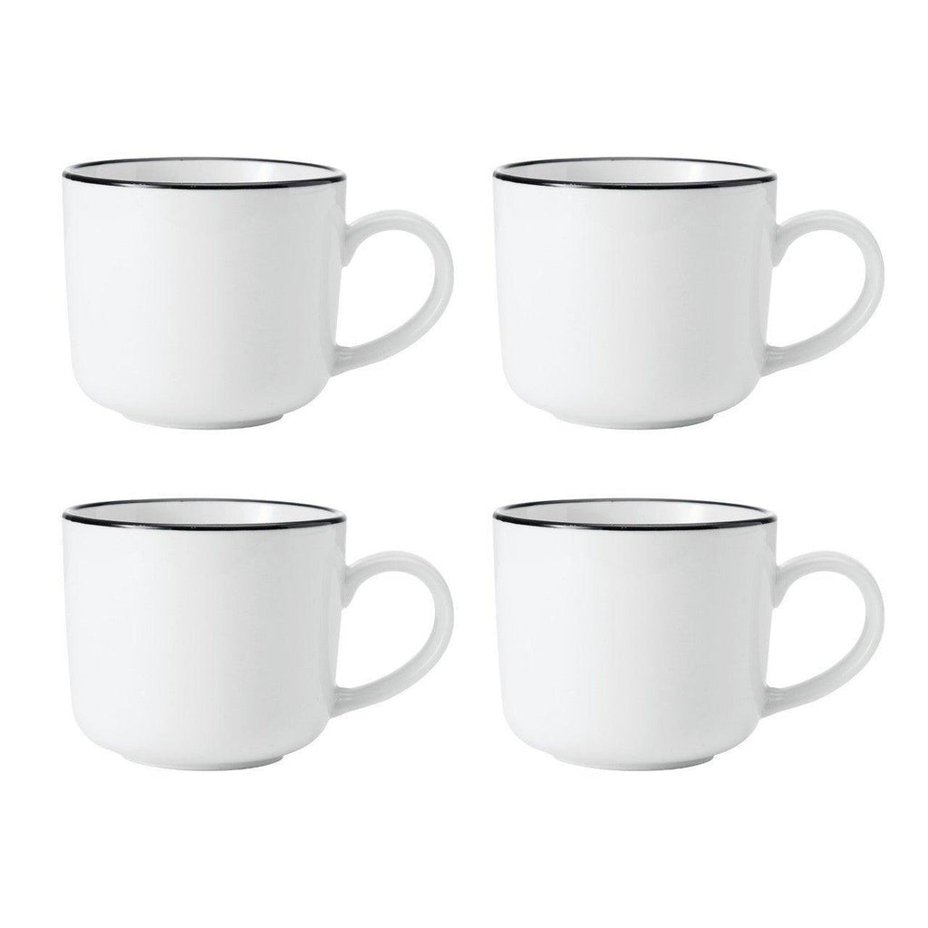 Linear Set of 4 Mugs - Distinctly Living 