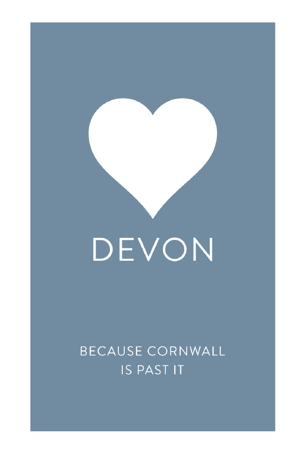 Love Devon Tea Towel - ©Distinctly Living - Distinctly Living