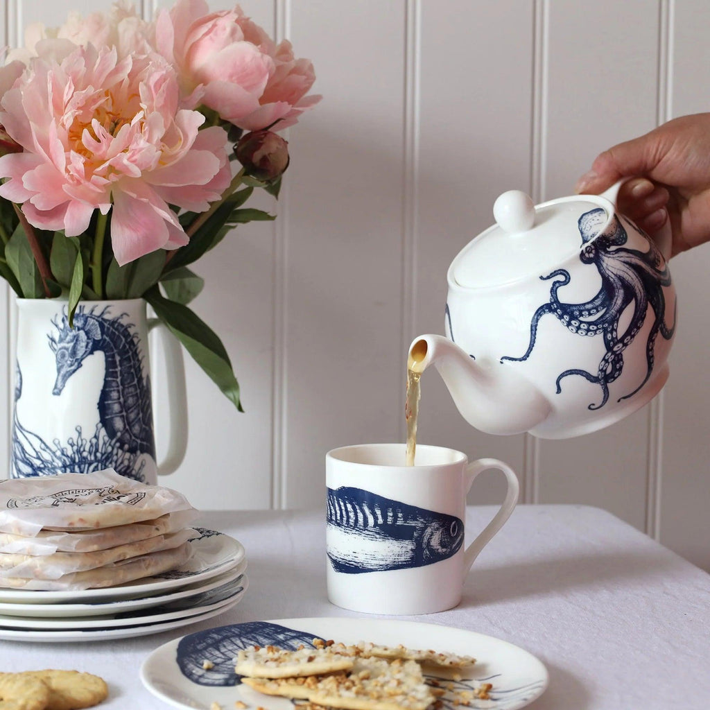 Mackerel Mug Fine Bone China Mug - Distinctly Living