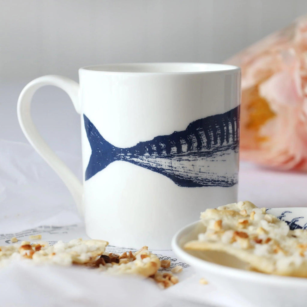 Mackerel Mug Fine Bone China Mug - Distinctly Living