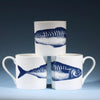 Mackerel Mug Fine Bone China Mug - Distinctly Living