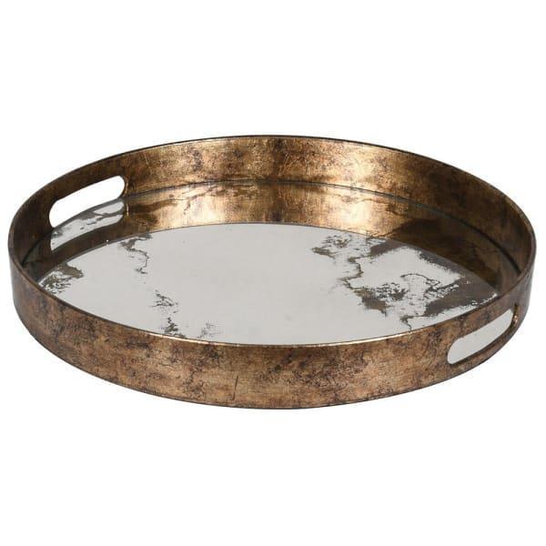 Marble Effect Mirror Tray - Distinctly Living 