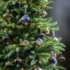 Marbled Silver Xmas Tree Bauble - Small - Distinctly Living
