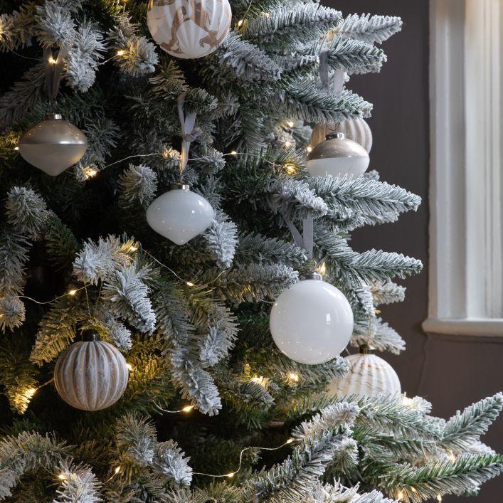 Milkway White Xmas Tree Bauble - Large - Distinctly Living
