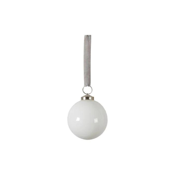 Milkway White Xmas Tree Bauble - Large - Distinctly Living