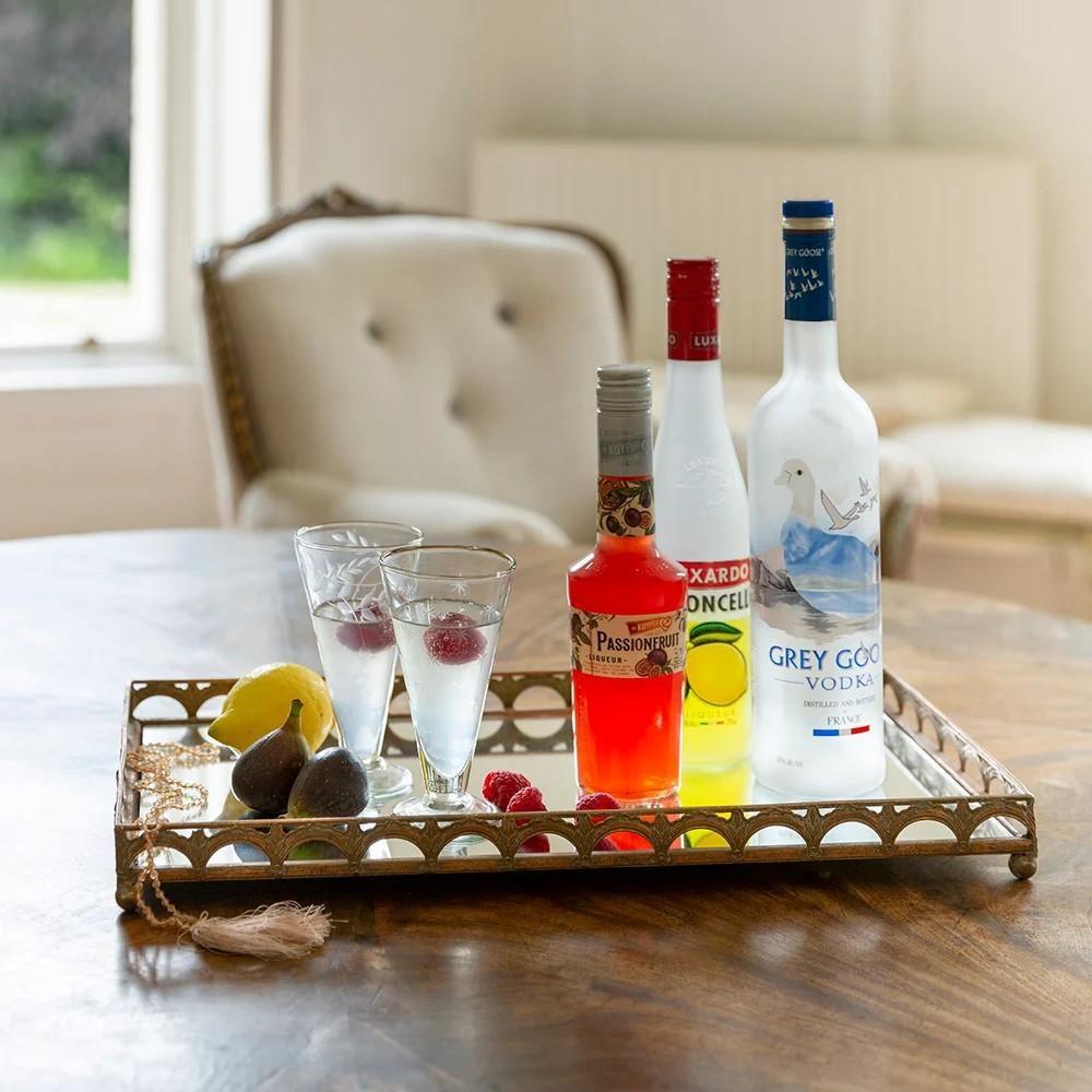 Mirrored Cocktail Tray - Distinctly Living