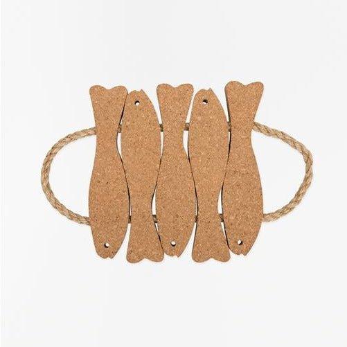 Multi Fish Cork Trivet - Distinctly Living 