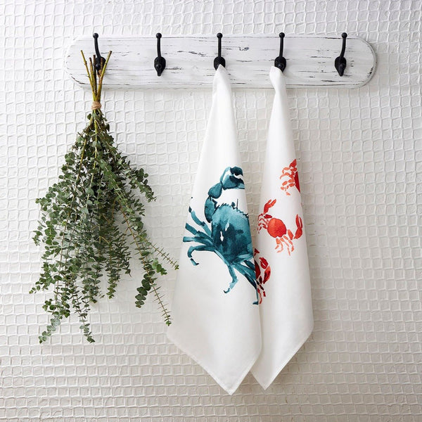 Ocean Life Tea Towel - Blue Crab - Distinctly Living