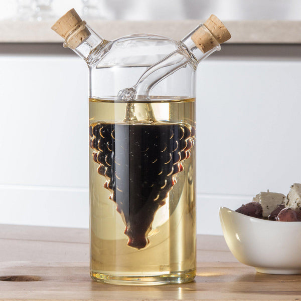 Oil and vinegar bottle / Cruet - Grape Design - Distinctly Living