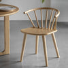 Pair of Folk Oak Dining Chairs - Natural or Mocha - Distinctly Living 