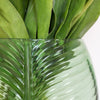 Palm Glass Vase Green Large - Distinctly Living