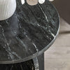 Pisa - Marble Side Table - White or Black - Distinctly Living 