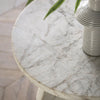 Pisa - Marble Side Table - White or Black - Distinctly Living 